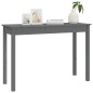 Tavolo Consolle Grigio 110x40x75 cm in Legno Massello di Pino Tavolo Consolle Grigio 110x40x75 cm in Legno Massello di Pino