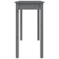 Tavolo Consolle Grigio 110x40x75 cm in Legno Massello di Pino Tavolo Consolle Grigio 110x40x75 cm in Legno Massello di Pino
