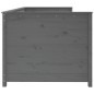 vidaXL Dormeuse Grigia 80x200 cm in Legno Massello di Pino vidaXL Dormeuse Grigia 80x200 cm in Legno Massello di Pino