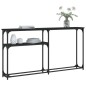 vidaXL Tavolino Consolle Nero 145x22,5x75 cm in Legno Multistrato vidaXL Tavolino Consolle Nero 145x22,5x75 cm in Legno Multistrato