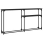 vidaXL Tavolino Consolle Nero 145x22,5x75 cm in Legno Multistrato vidaXL Tavolino Consolle Nero 145x22,5x75 cm in Legno Multistrato