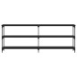 vidaXL Tavolino Consolle Nero 200x29x75 cm in Legno Multistrato vidaXL Tavolino Consolle Nero 200x29x75 cm in Legno Multistrato