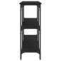 vidaXL Tavolino Consolle Nero 200x29x75 cm in Legno Multistrato vidaXL Tavolino Consolle Nero 200x29x75 cm in Legno Multistrato