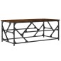 vidaXL Tavolino da Salotto Rovere Fumo 100x50x40 cm Legno Multistrato