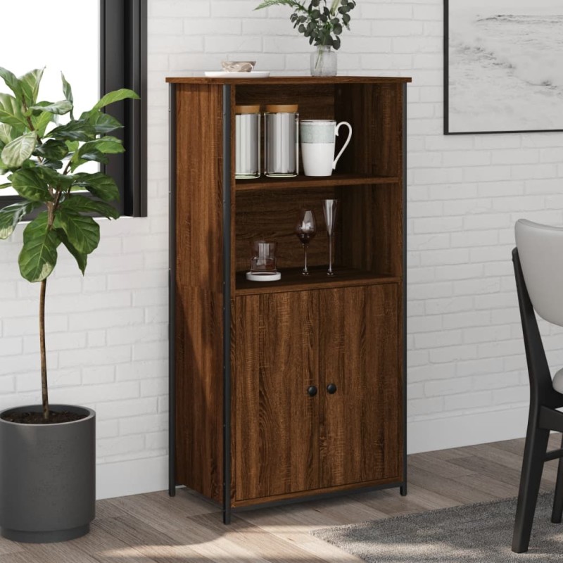 vidaXL Credenza Rovere Marrone 62x36x121,5 cm in Legno Multistrato vidaXL Credenza Rovere Marrone 62x36x121,5 cm in Legno Multistrato