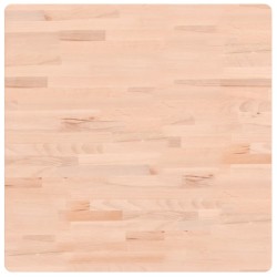 vidaXL Piano per Tavolo 70x70x1,5 cm Quadrato Legno Massello di Faggio