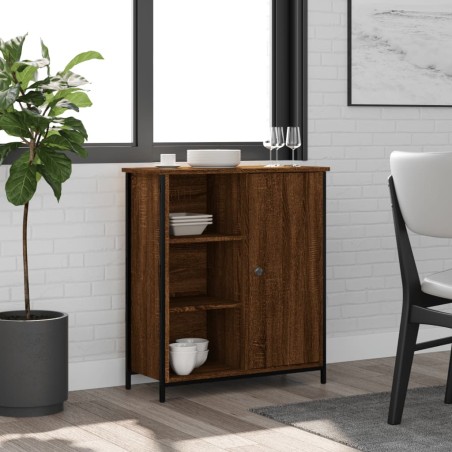 vidaXL Credenza Rovere Marrone 70x30x80 cm in Legno Multistrato
