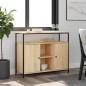 vidaXL Credenza Rovere Sonoma 100x35x80 cm in Legno Multistrato vidaXL Credenza Rovere Sonoma 100x35x80 cm in Legno Multistrato