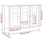 vidaXL Credenza Rovere Fumo 100x35x70 cm in Legno Multistrato vidaXL Credenza Rovere Fumo 100x35x70 cm in Legno Multistrato