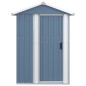 vidaXL Capanno da Giardino Grigio 126x97,5x177 cm Acciaio Zincato