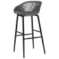 vidaXL Set da Bar 5 pz Bianco e Grigio vidaXL Set da Bar 5 pz Bianco e Grigio