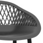 vidaXL Set da Bar 5 pz Bianco e Grigio vidaXL Set da Bar 5 pz Bianco e Grigio