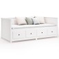 vidaXL Dormeuse Bianca 90x200 cm in Legno Massello di Pino vidaXL Dormeuse Bianca 90x200 cm in Legno Massello di Pino