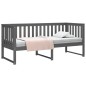 vidaXL Dormeuse Grigia 75x190 cm in Legno Massello di Pino vidaXL Dormeuse Grigia 75x190 cm in Legno Massello di Pino