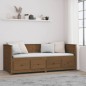 vidaXL Dormeuse Miele 80x200 cm in Legno Massello di Pino