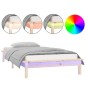 vidaXL Giroletto con LED 100x200 cm in Legno Massello