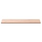 vidaXL Piano Bagno 80x40x1,5 cm Legno Massello di Faggio