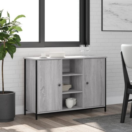vidaXL Credenza Grigio Sonoma 100x35x70 cm in Legno Multistrato
