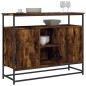 vidaXL Credenza Rovere Fumo 100x35x80 cm in Legno Multistrato vidaXL Credenza Rovere Fumo 100x35x80 cm in Legno Multistrato
