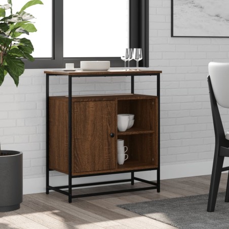 vidaXL Credenza Rovere Marrone 69x35x80 cm in Legno Multistrato