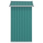 vidaXL Capanno da Giardino Verde 126x97,5x177 cm Acciaio Zincato