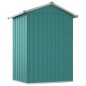 vidaXL Capanno da Giardino Verde 126x97,5x177 cm Acciaio Zincato