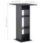 vidaXL Tavolo da Bar Nero 60x60x110 cm vidaXL Tavolo da Bar Nero 60x60x110 cm