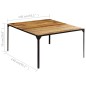 vidaXL Tavolo da Pranzo 140x140x76 cm in Legno Massello di Mango vidaXL Tavolo da Pranzo 140x140x76 cm in Legno Massello di Mango