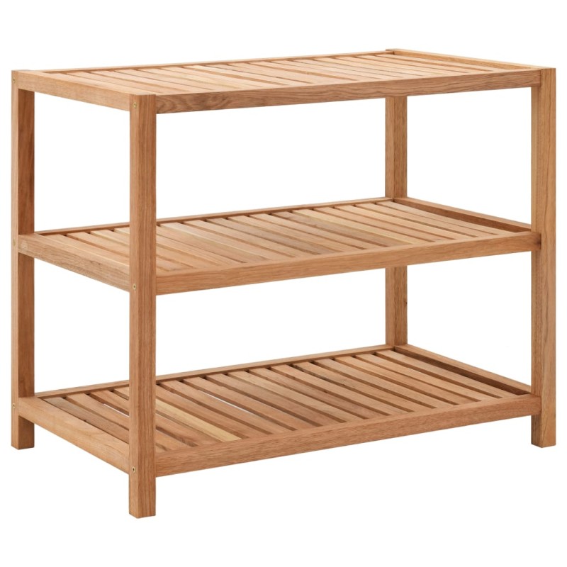 vidaXL Scaffale da Bagno in Legno Massello di Noce 65x40x65 cm vidaXL Scaffale da Bagno in Legno Massello di Noce 65x40x65 cm