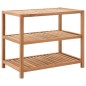 vidaXL Scaffale da Bagno in Legno Massello di Noce 65x40x65 cm vidaXL Scaffale da Bagno in Legno Massello di Noce 65x40x65 cm