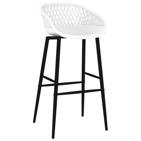 vidaXL Sgabelli da Bar 4 pz Bianchi