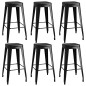 vidaXL Set da Bar 7 pz Bianco e Nero vidaXL Set da Bar 7 pz Bianco e Nero