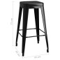 vidaXL Set da Bar 7 pz Bianco e Nero vidaXL Set da Bar 7 pz Bianco e Nero