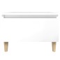 Tavolino Bianco Lucido 50x46x35 cm in Legno Multistrato