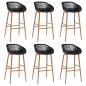 vidaXL Set da Bar 7 pz Bianco e Nero vidaXL Set da Bar 7 pz Bianco e Nero
