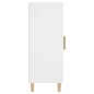 Credenza Bianca 34,5x34x90 cm in Legno Multistrato