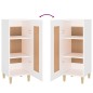 Credenza Bianca 34,5x34x90 cm in Legno Multistrato