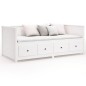 vidaXL Dormeuse Bianca 80x200 cm in Legno Massello di Pino vidaXL Dormeuse Bianca 80x200 cm in Legno Massello di Pino
