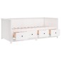 vidaXL Dormeuse Bianca 80x200 cm in Legno Massello di Pino vidaXL Dormeuse Bianca 80x200 cm in Legno Massello di Pino