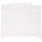 vidaXL Dormeuse Bianca 80x200 cm in Legno Massello di Pino vidaXL Dormeuse Bianca 80x200 cm in Legno Massello di Pino