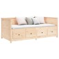 vidaXL Dormeuse 100x200 cm in Legno Massello di Pino vidaXL Dormeuse 100x200 cm in Legno Massello di Pino