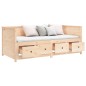 vidaXL Dormeuse 100x200 cm in Legno Massello di Pino vidaXL Dormeuse 100x200 cm in Legno Massello di Pino
