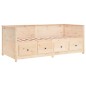vidaXL Dormeuse 100x200 cm in Legno Massello di Pino vidaXL Dormeuse 100x200 cm in Legno Massello di Pino