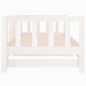 vidaXL Dormeuse Estraibile Bianca 2x(90x190) cm Legno Massello di Pino