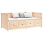 vidaXL Dormeuse 90x190 cm in Legno Massello di Pino