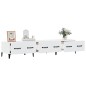 Mobile Porta TV Bianco 150x34,5x30 cm in Legno Multistrato Mobile Porta TV Bianco 150x34,5x30 cm in Legno Multistrato