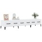 Mobile Porta TV Bianco 150x34,5x30 cm in Legno Multistrato Mobile Porta TV Bianco 150x34,5x30 cm in Legno Multistrato