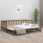 vidaXL Dormeuse Estraibile Miele 2x(90x190) cm Legno Massello di Pino vidaXL Dormeuse Estraibile Miele 2x(90x190) cm Legno Massello di Pino