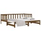 vidaXL Dormeuse Estraibile Miele 2x(90x190) cm Legno Massello di Pino vidaXL Dormeuse Estraibile Miele 2x(90x190) cm Legno Massello di Pino