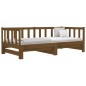 vidaXL Dormeuse Estraibile Miele 2x(90x190) cm Legno Massello di Pino vidaXL Dormeuse Estraibile Miele 2x(90x190) cm Legno Massello di Pino